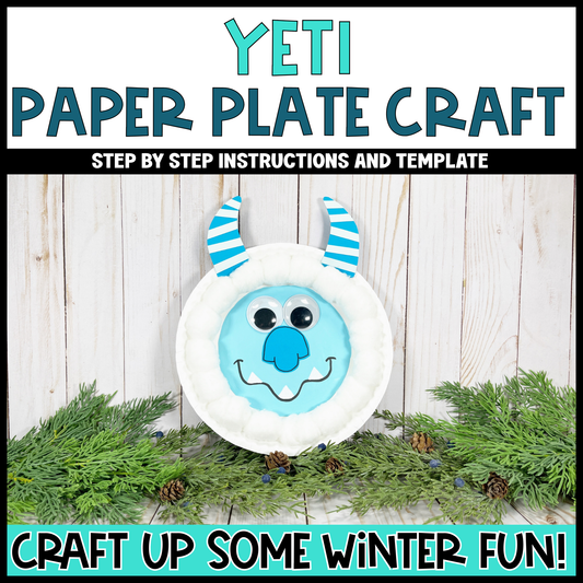 Yeti Paper Plate Craft
