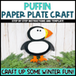 Puffin Paper Plate Craft