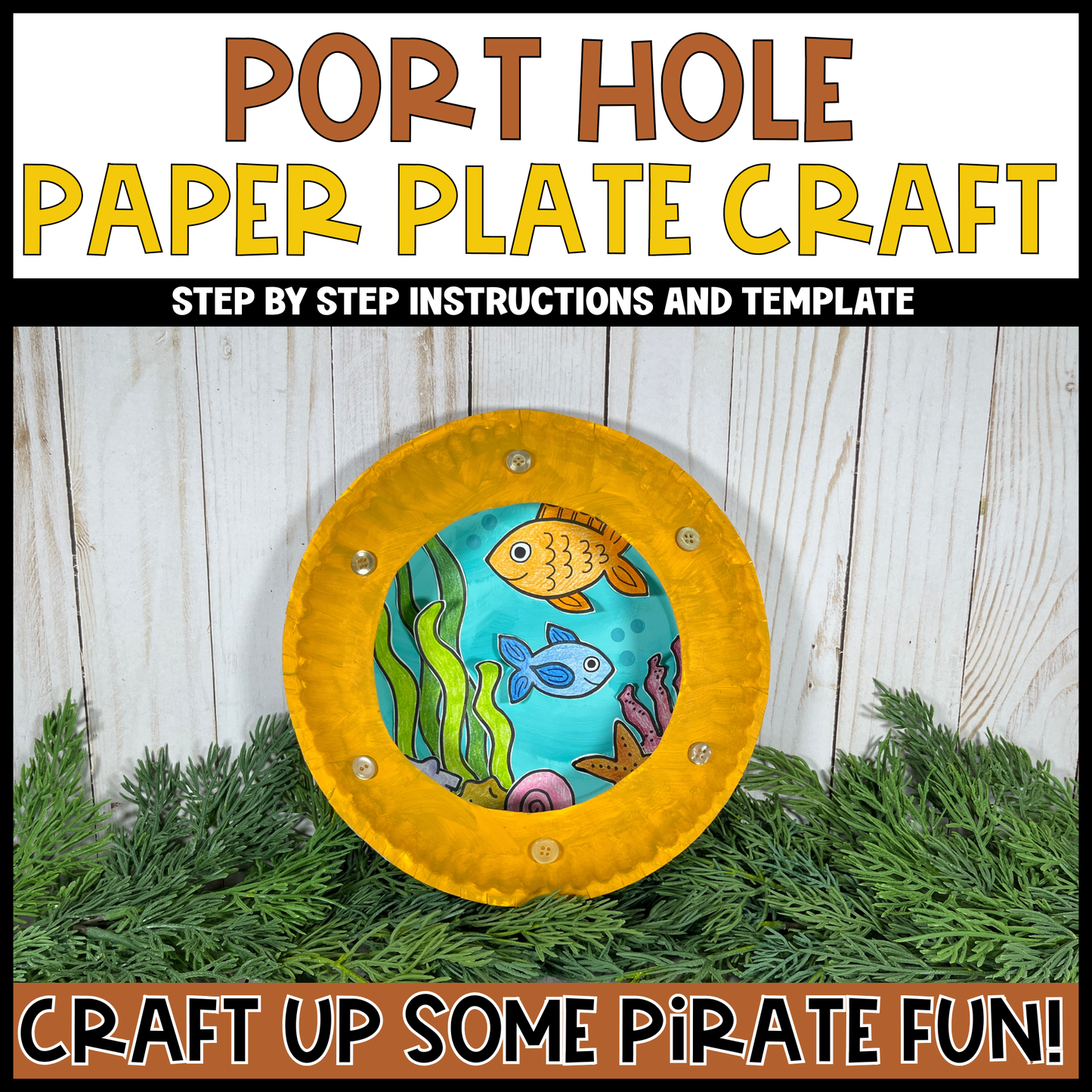 Porthole Paper Plate Craft