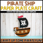 Pirate Ship Paper Plate Craft