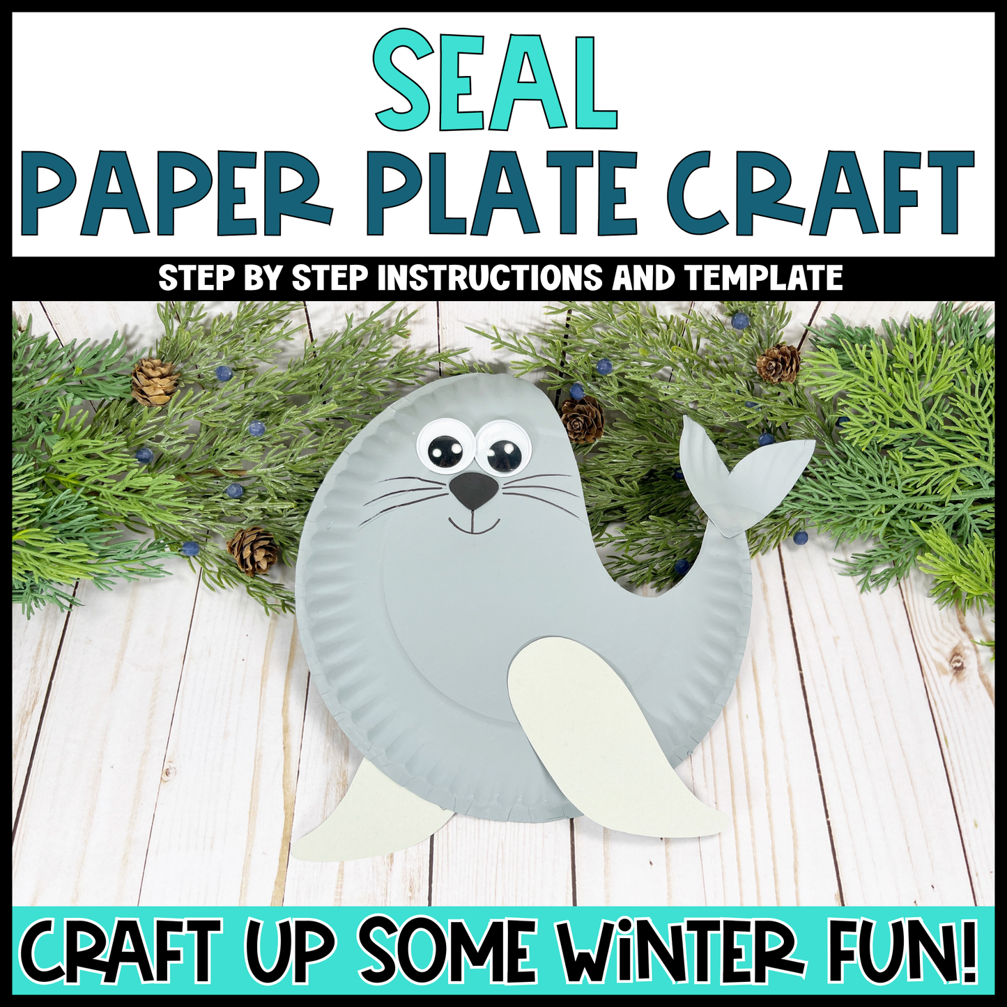 Winter Animal Paper Plate Craft Bundle