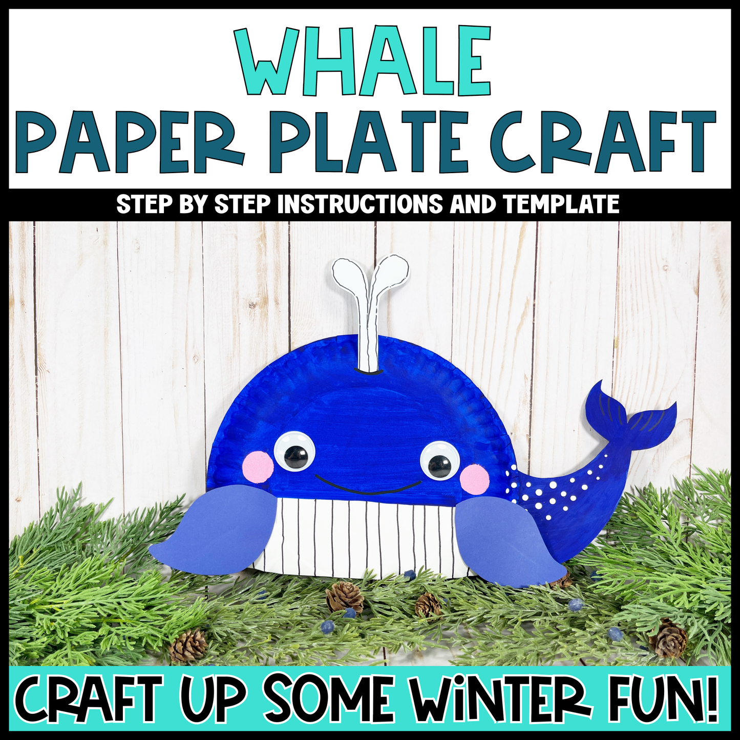 Whale Paper Plate Craft