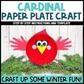 Cardinal Paper Plate Craft