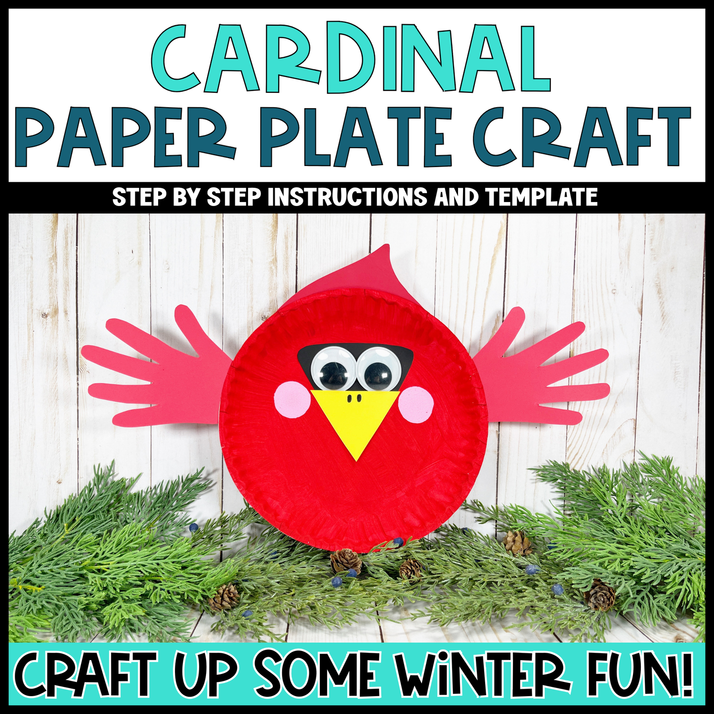 Cardinal Paper Plate Craft