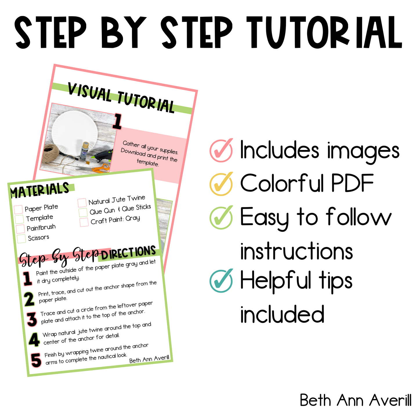 Anchor Paper Plate Craft