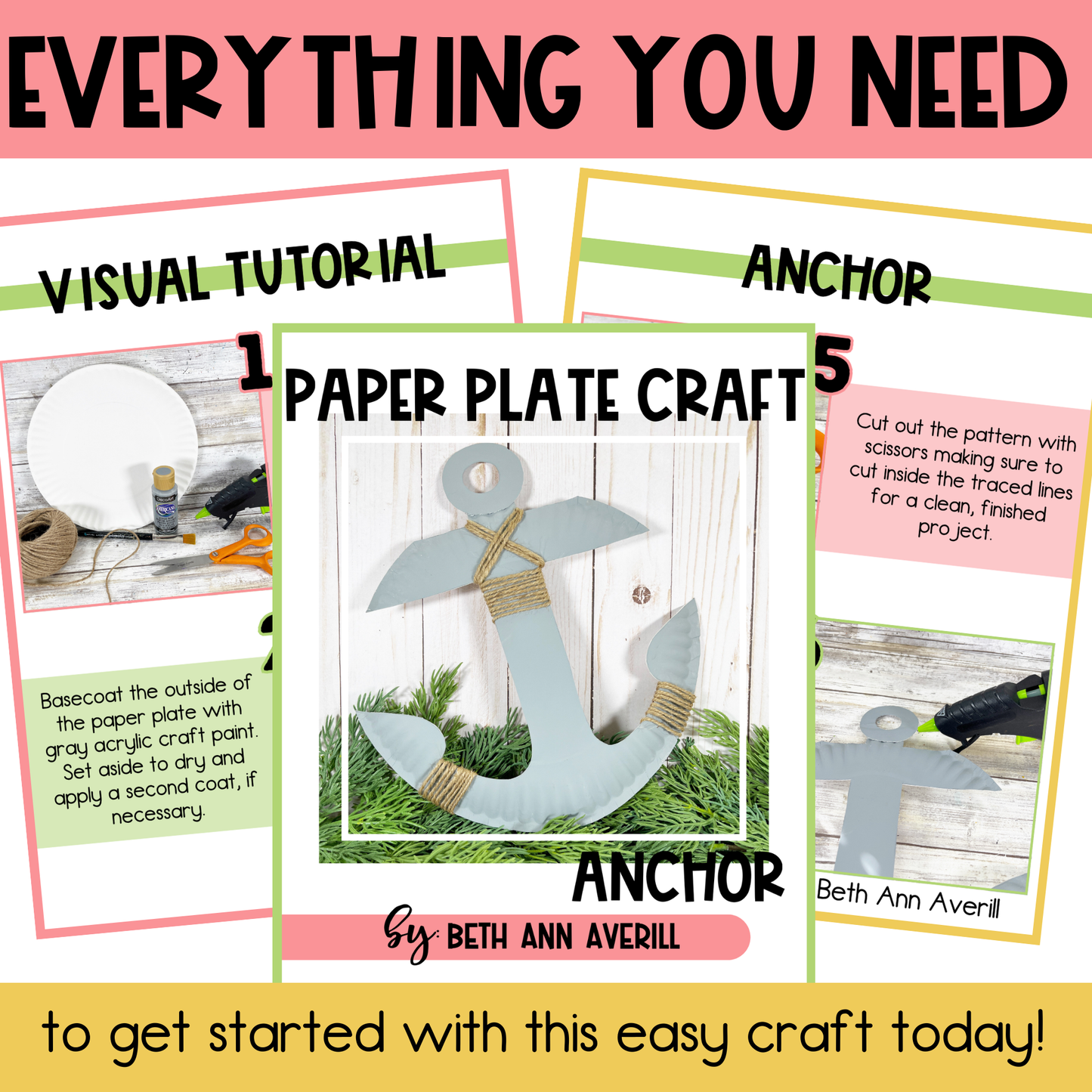 Anchor Paper Plate Craft