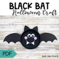 Bat Paper Plate Craft - Halloween Craft