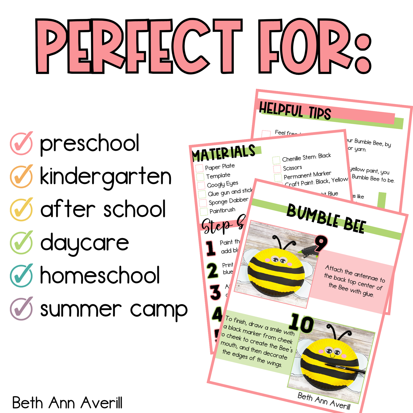Bumble Bee Paper Plate Craft