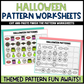 Halloween Worksheets Cut and Paste Patterns