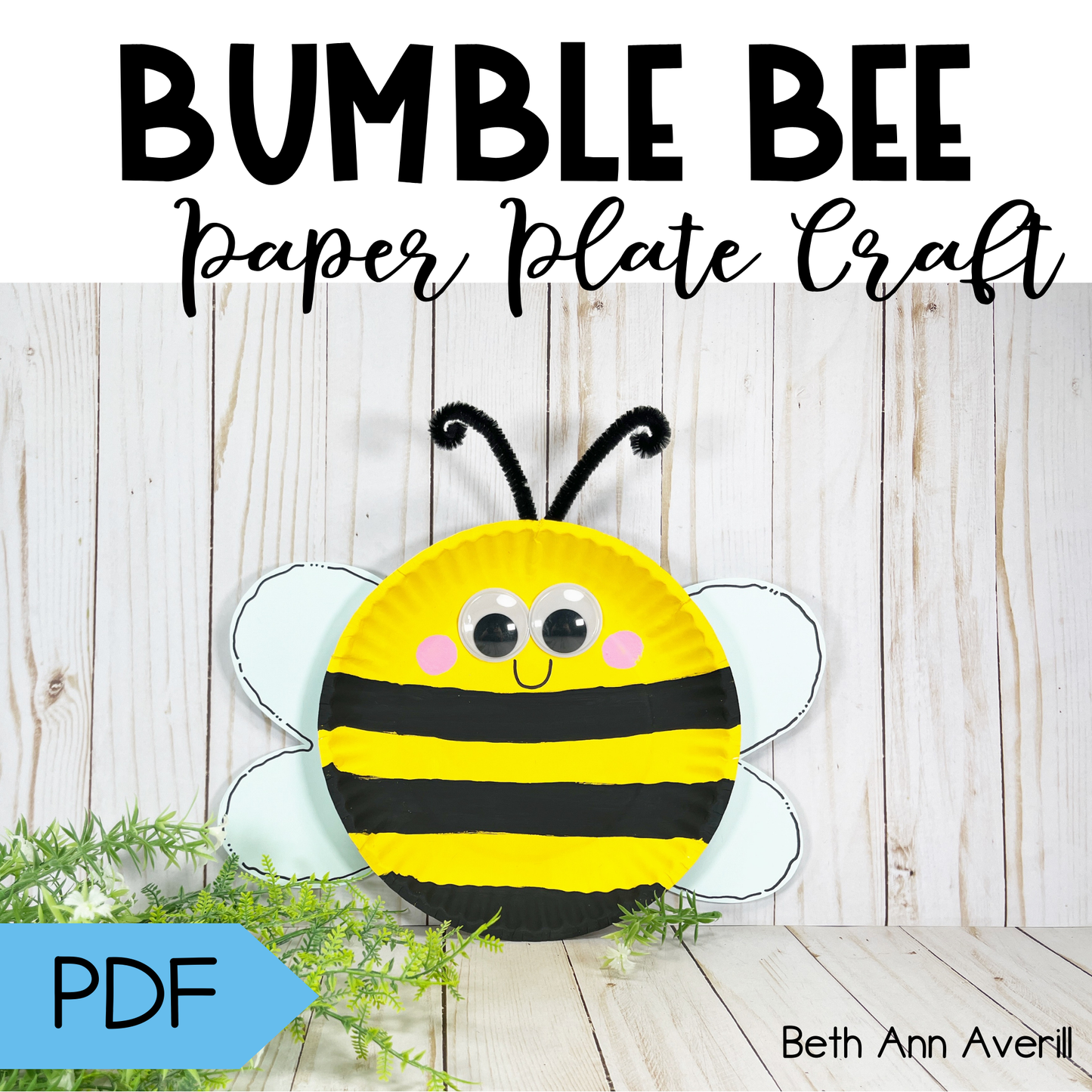 Bee Paper Plate Craft
