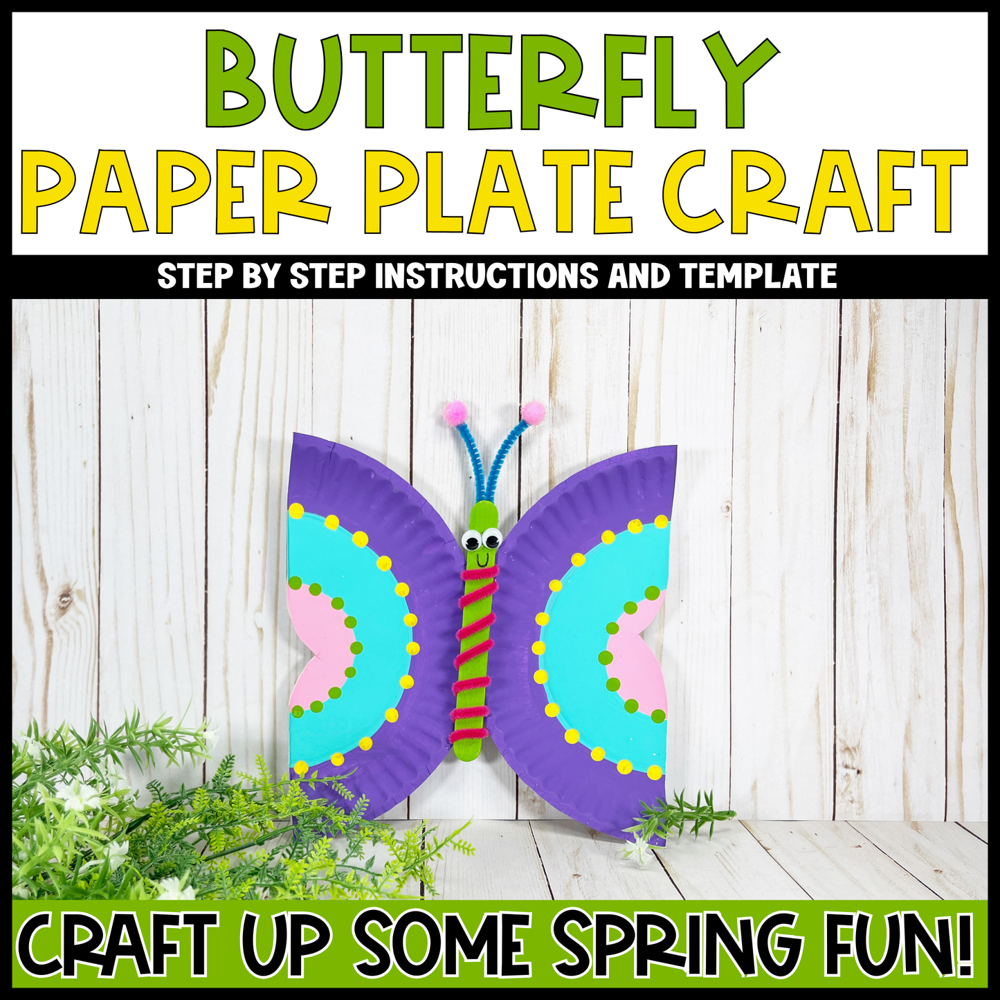 Spring & Garden Paper Plate Craft Bundle