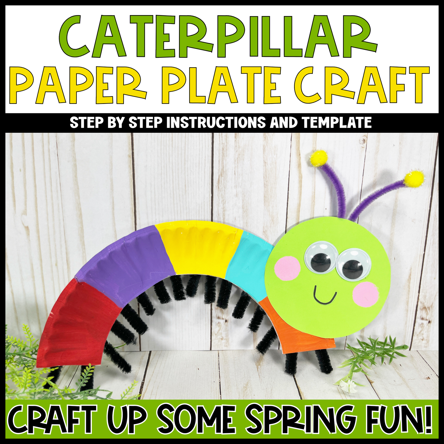 Caterpillar Paper Plate Craft