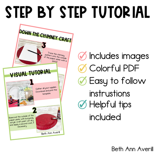 Santa Down the Chimney Paper Plate Craft