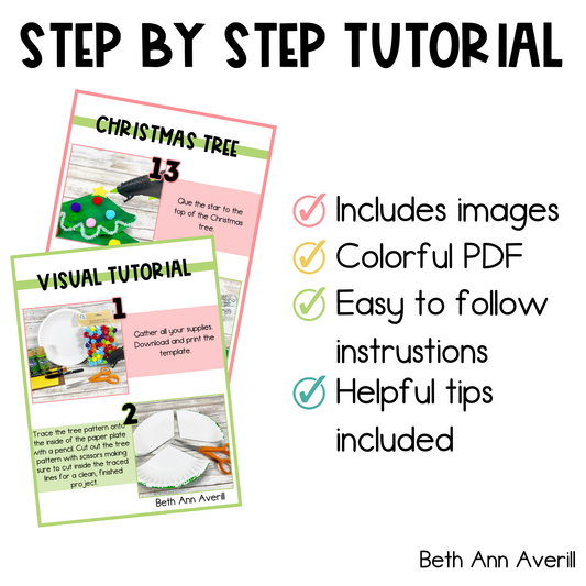 Paper Plate Layered Christmas Tree