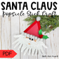 Santa Claus Popsicle Stick Craft