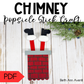 Santa in Chimney Popsicle Stick Craft
