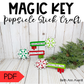 Santa Magic Key Popsicle Stick Craft