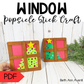 Christmas Window Popsicle Stick Craft
