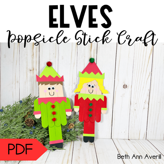Elves Popsicle Stick Craft