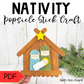 Nativity Popsicle Stick Craft Craft