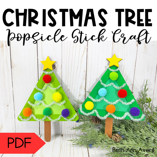 Christmas Tree Popsicle Stick Craft