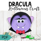 Dracula Paper Plate Craft - Halloween Craft