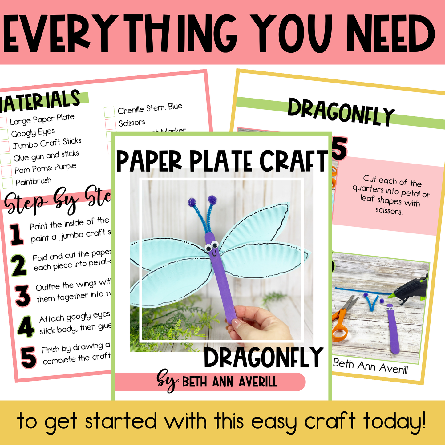 Dragonfly Paper Plate Craft