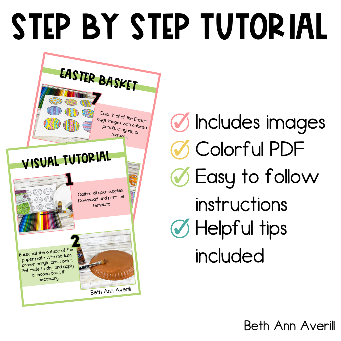 Easter Basket Paper Plate Easter Craft