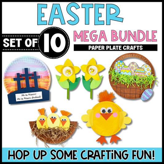 Easter Paper Plate Crafts Bundle