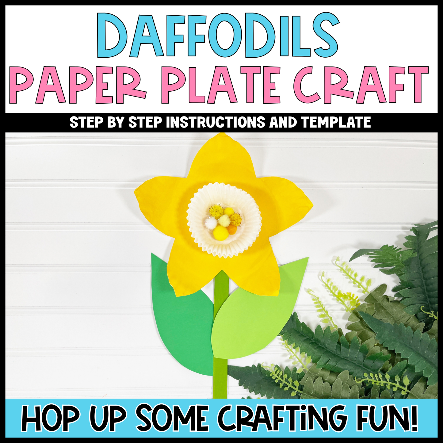 Daffodils Paper Plate Easter Craft