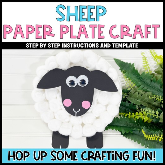 Sheep Paper Plate Easter Craft