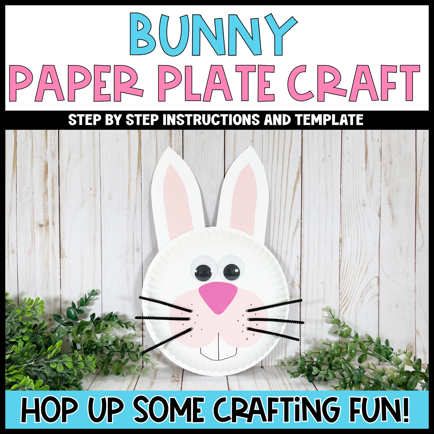 Bunny Paper Plate Easter Craft