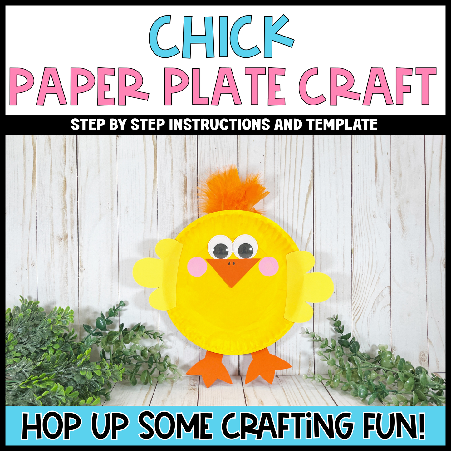 Chick Paper Plate Easter Craft