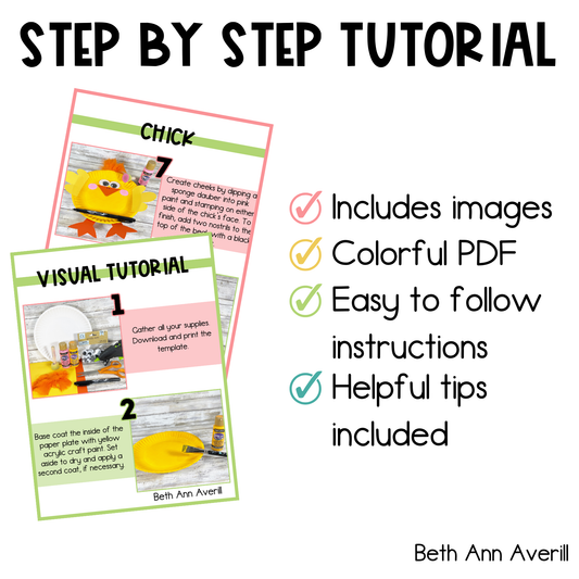 Chick Paper Plate Easter Craft