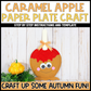 Paper Plate Caramel Apple