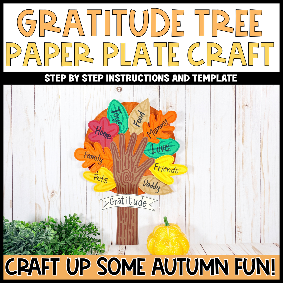 Paper Plate Gratitude Tree
