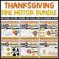 Thanksgiving Fine Motor Bundle Cutting Tracing Drawing Matching Pin Poke Dot