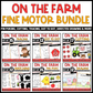 Farm Fine Motor Cutting Tracing Drawing Matching Pin Poke Dot to Dot Bundle