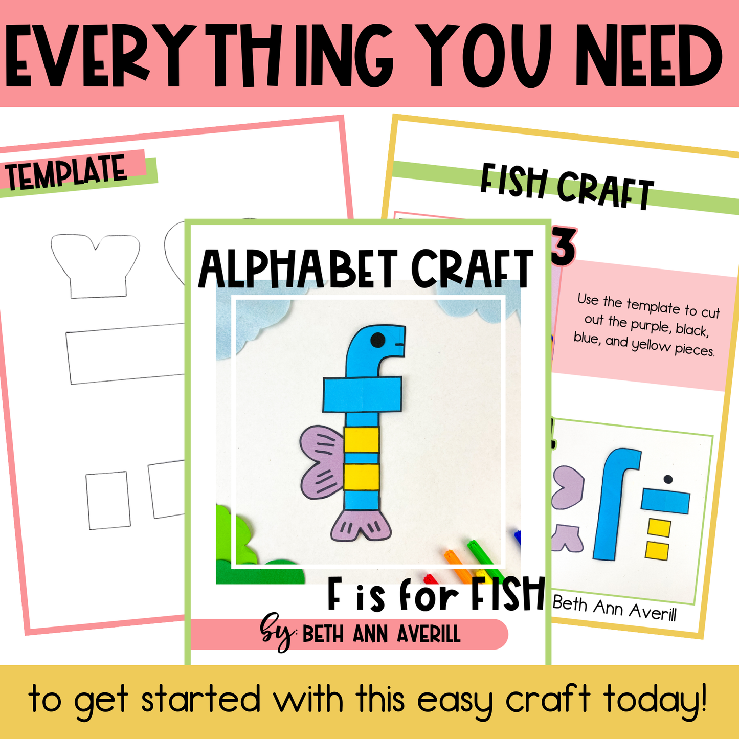 Letter f is for fish craftivity letter of the week Alphabet Craft
