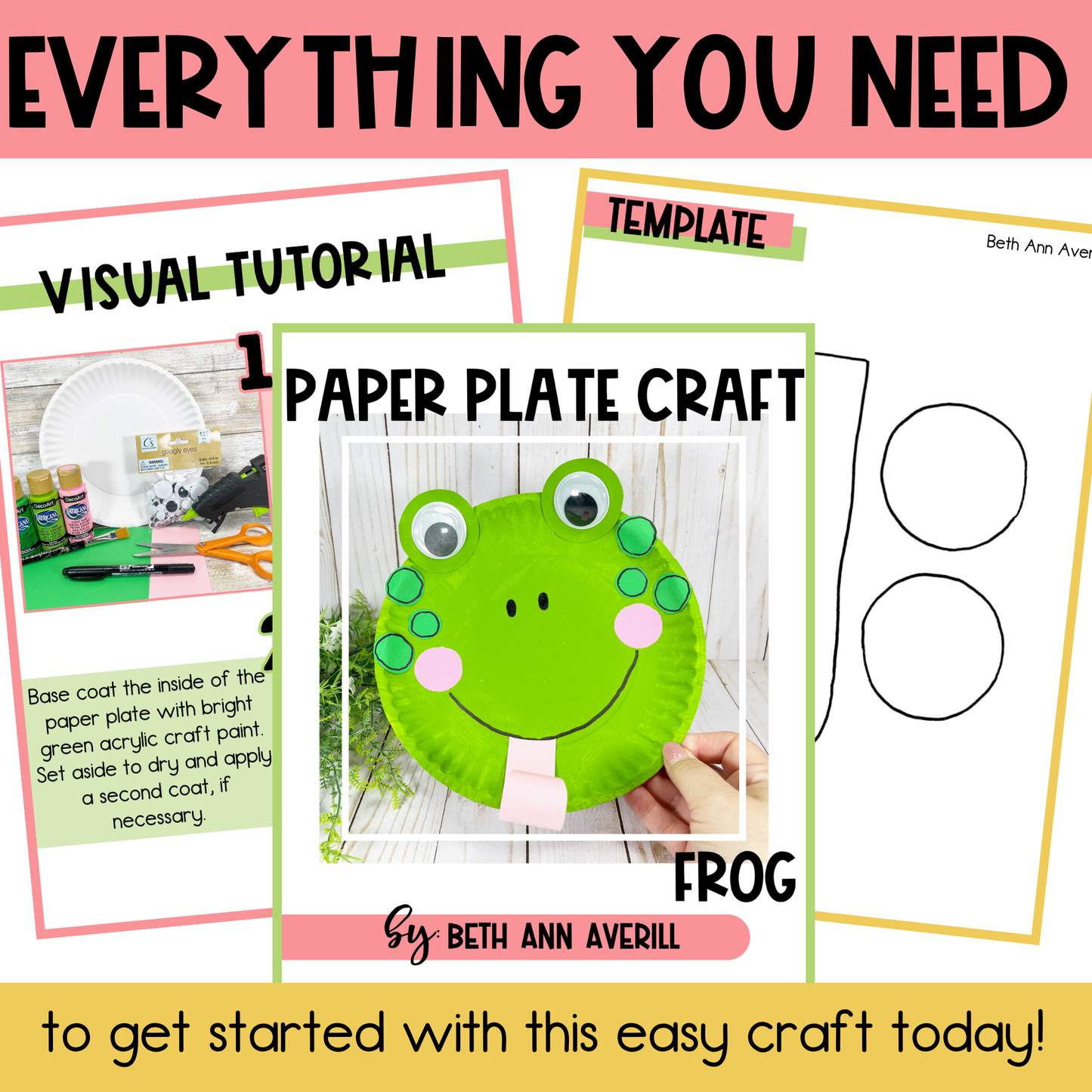 Frog Paper Plate Craft