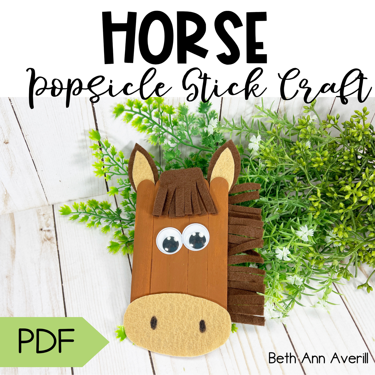 Horse Popsicle Stick Craft