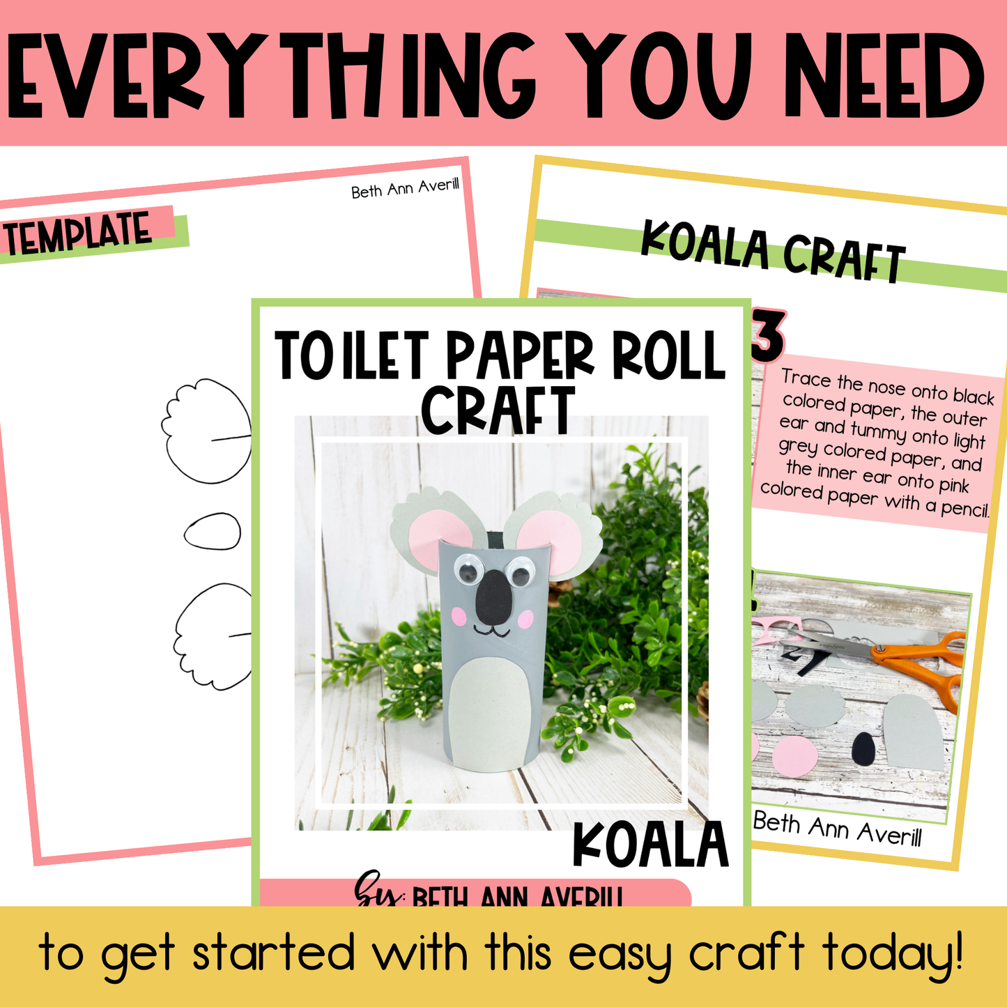 Koala Toilet Paper Roll Craft