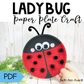 Ladybug Paper Plate Craft