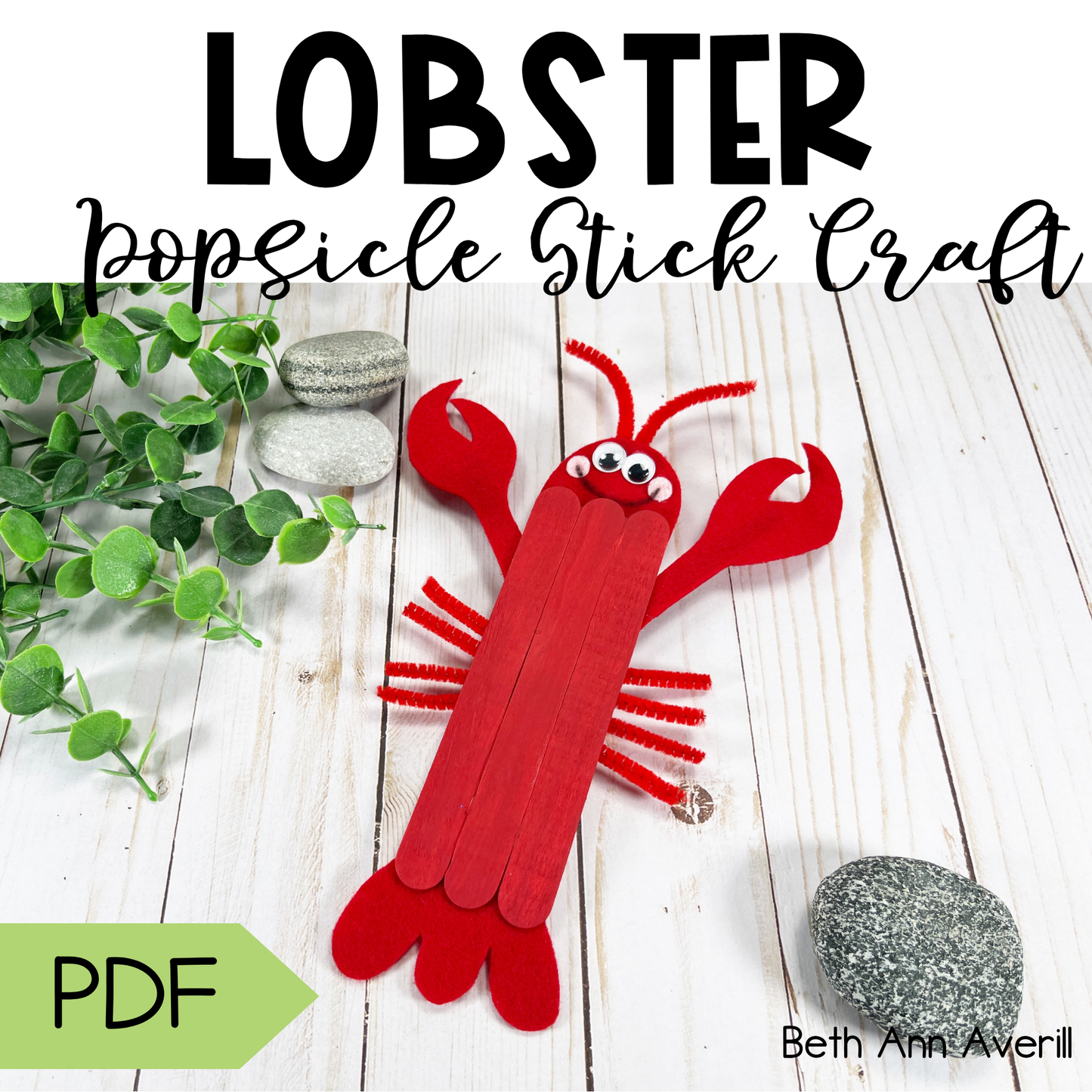 Lobster Popsicle Stick Craft
