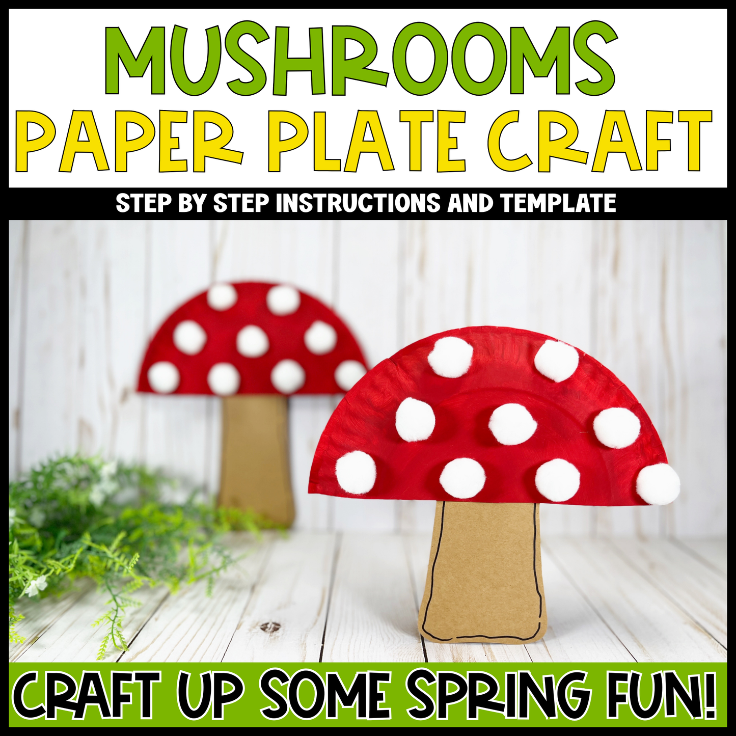 Spring & Garden Paper Plate Craft Bundle