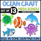 Ocean Paper Plate Craft Bundle