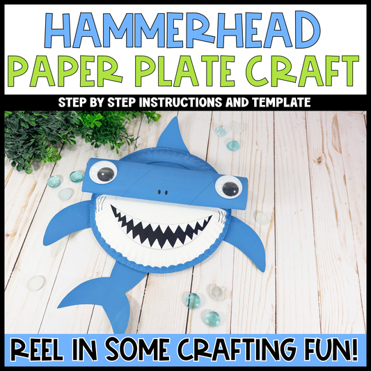 Paper Plate Hammerhead Shark