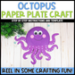 Paper Plate Octopus