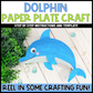 Paper Plate Dolphin