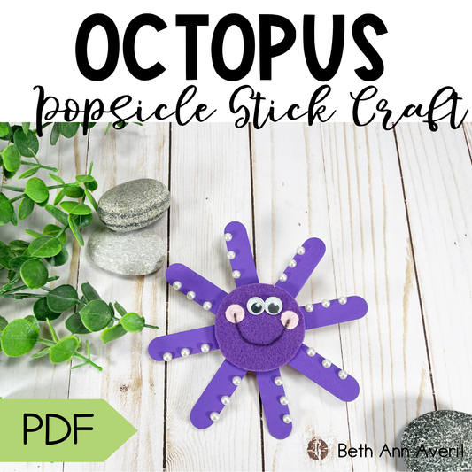 Octopus Popsicle Stick Craft